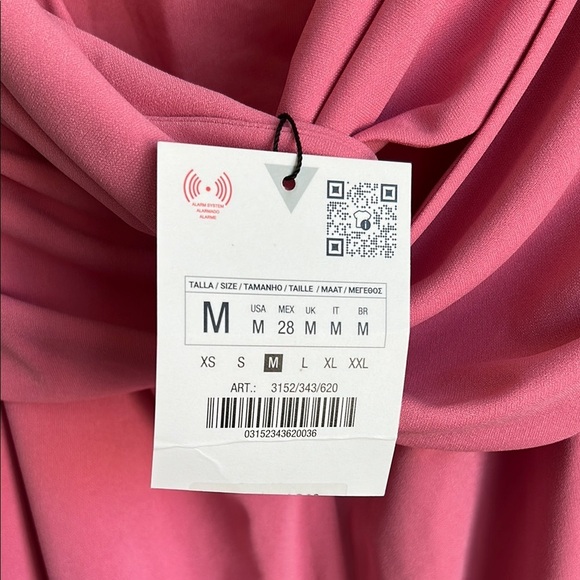 Zara Rose Pink Halter Midi Dress | M - Picture 5 of 5